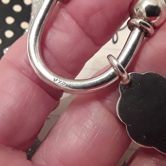 925 SOLID STERLING ENGRAVABLE SKELATON KEY RING - Picture 5 of 8